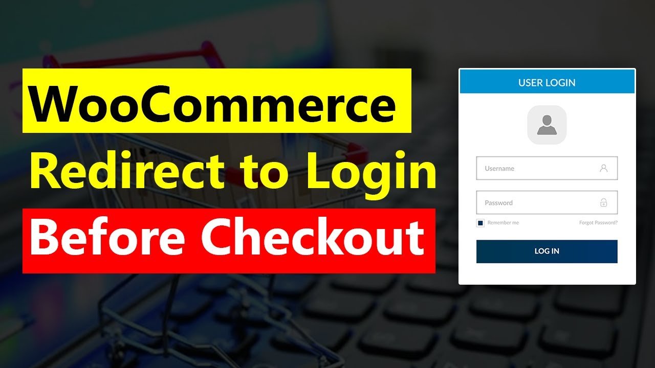 WooCommerce check and redirect to login before checkout