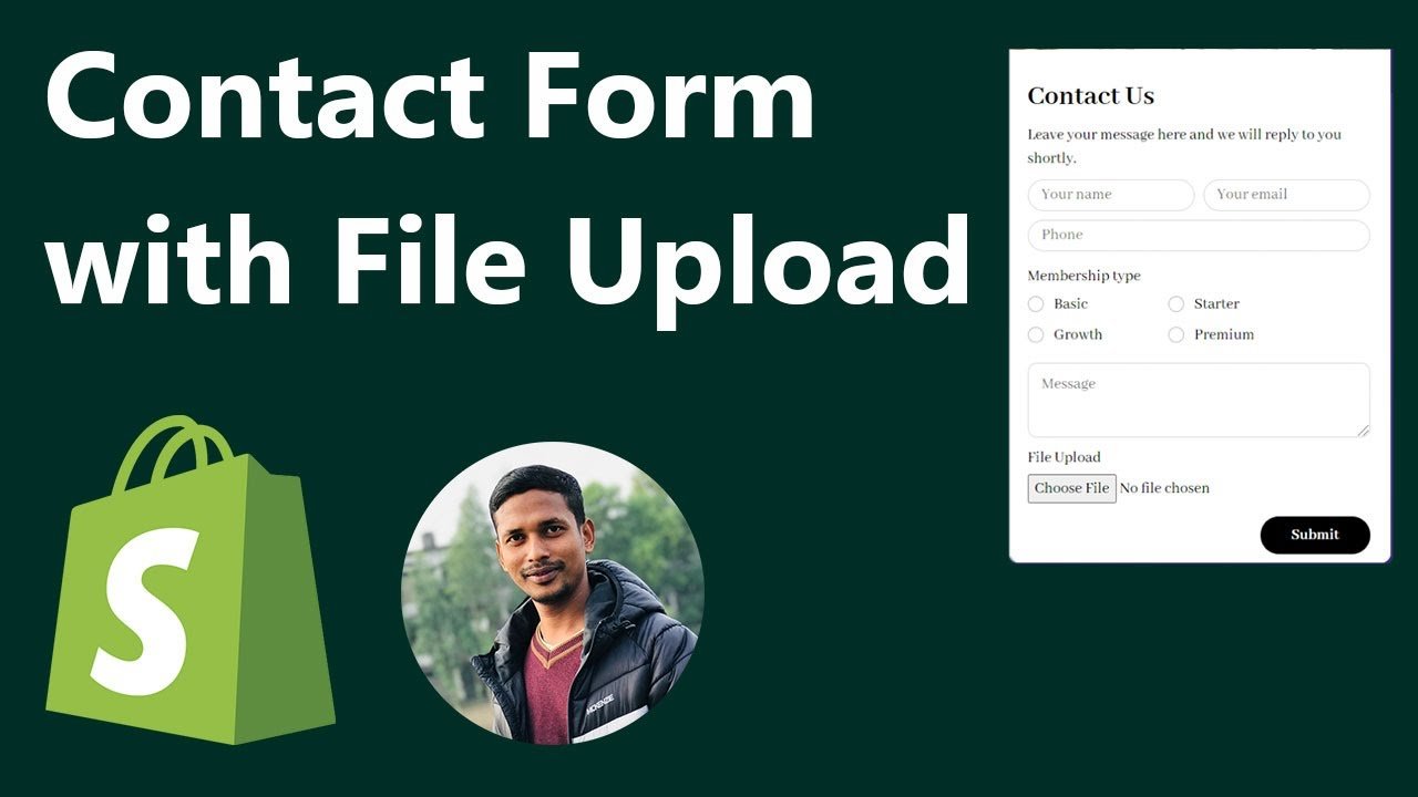 Contact Form with File Upload in Shopify