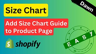 How to Add Size Chart to Shopify Product Page ✅ No App