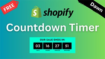 How to Add Countdown Timer in Shopify Store without App ⏰​ Free