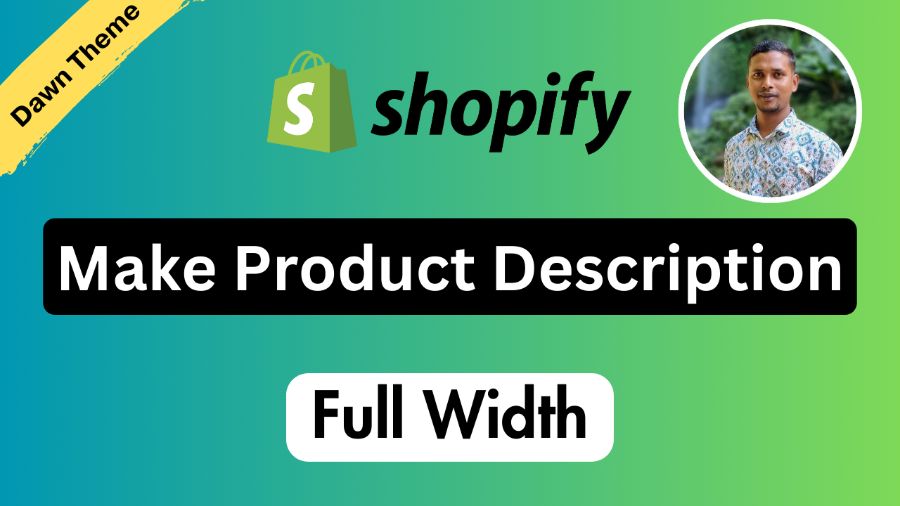 Make Product Description to Full Width