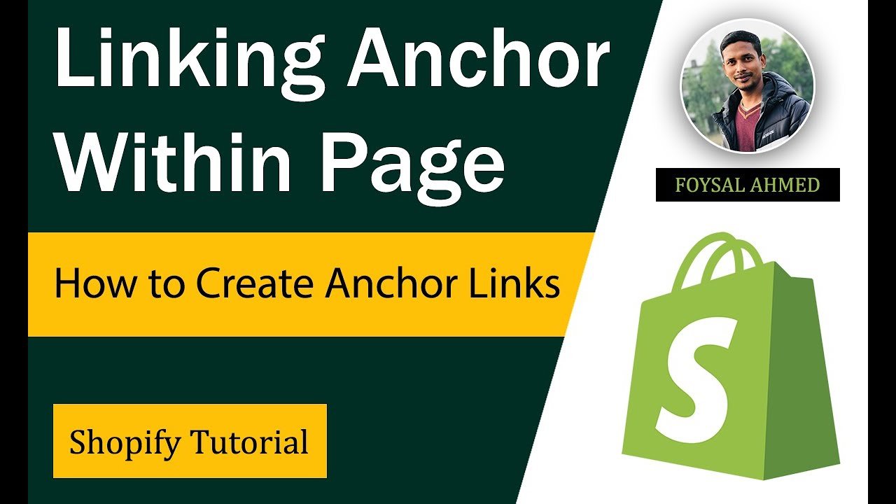 How to Create Anchor Links in Shopify Linking Anchor Within Page