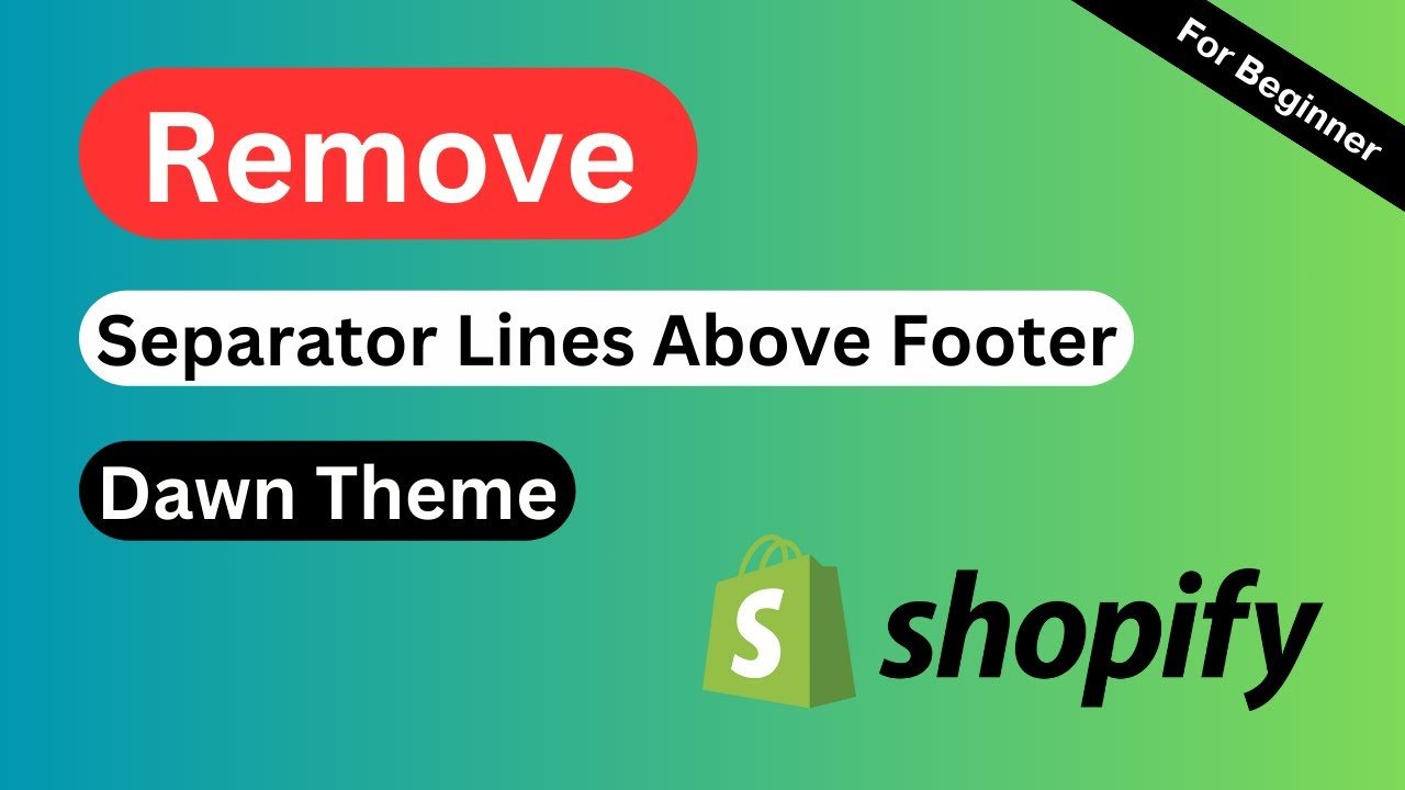 Removing Separator Lines Above Footer Made Easy