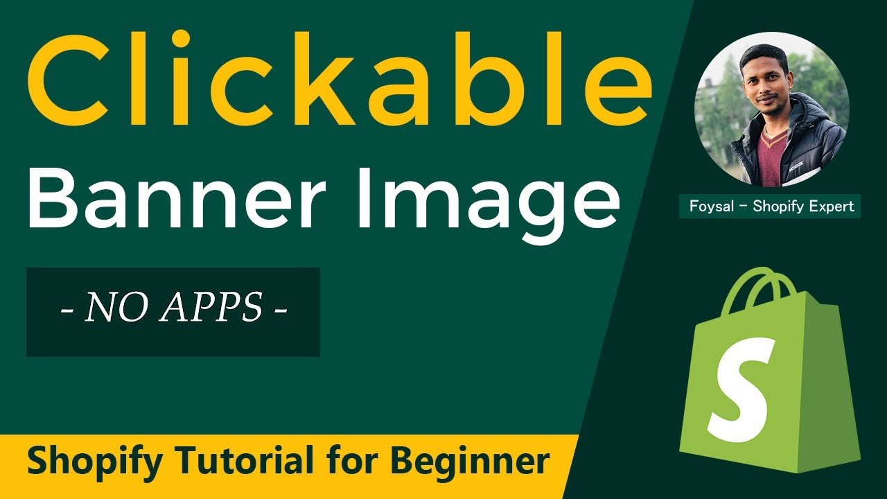 How to make Image Banner clickable on Shopify