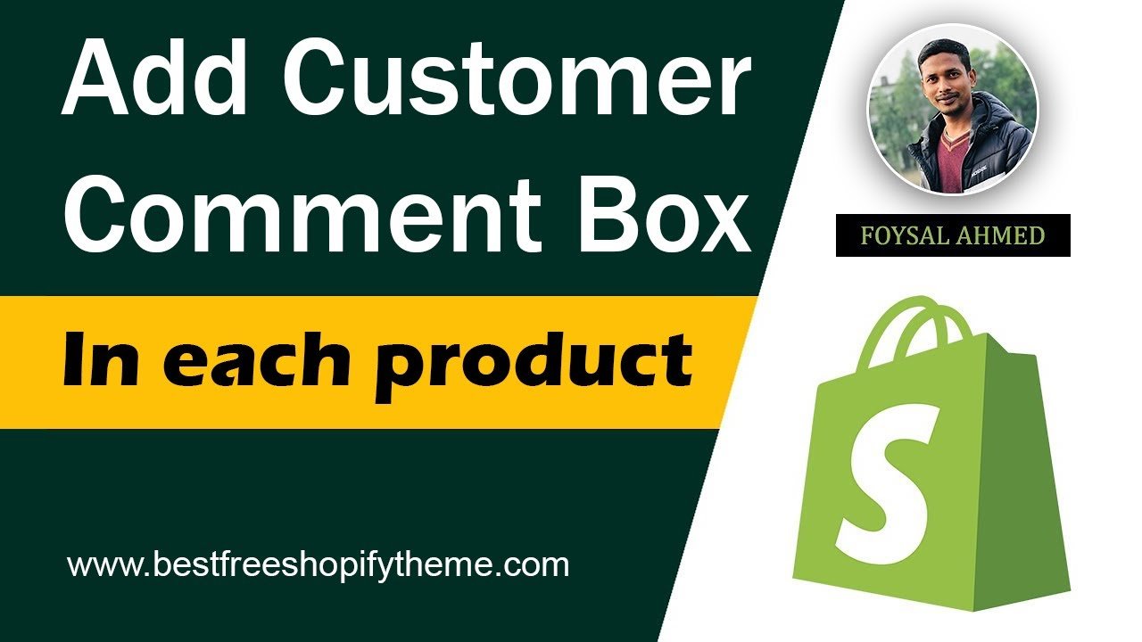 Add Customer Comment Box in Each Product in Shopify