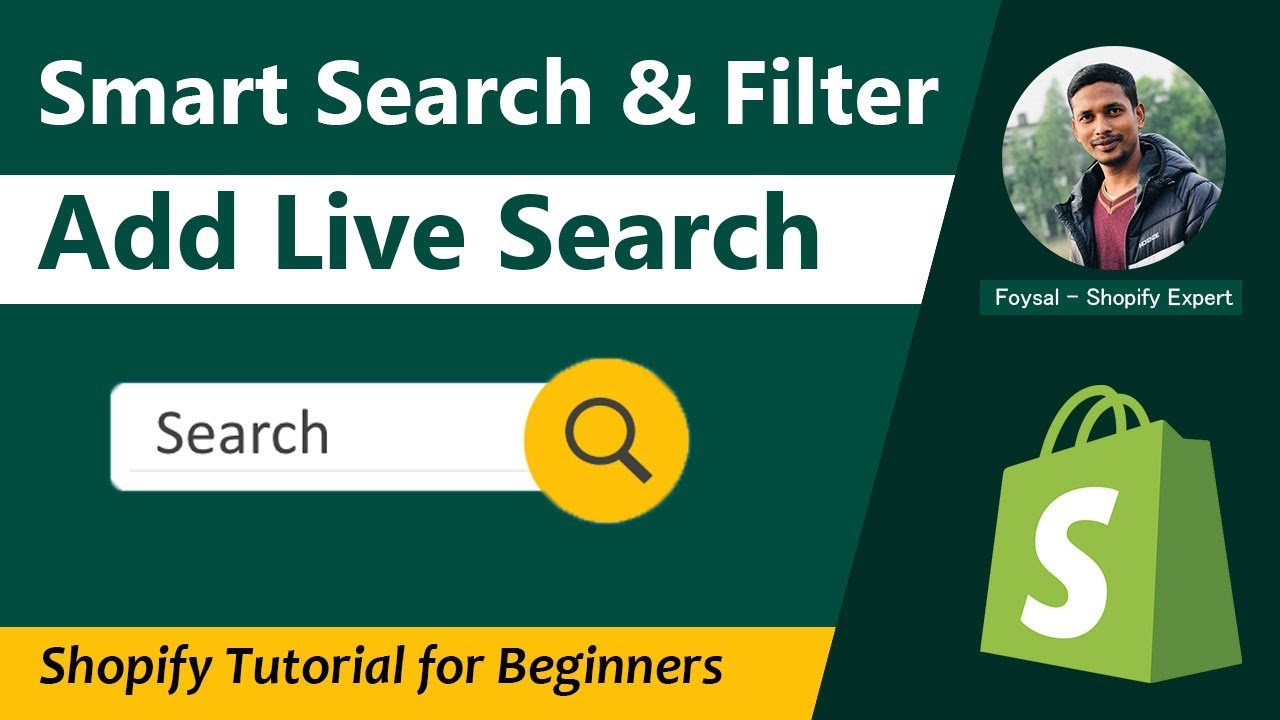 How To ADD Smart Search Bar on Shopify 