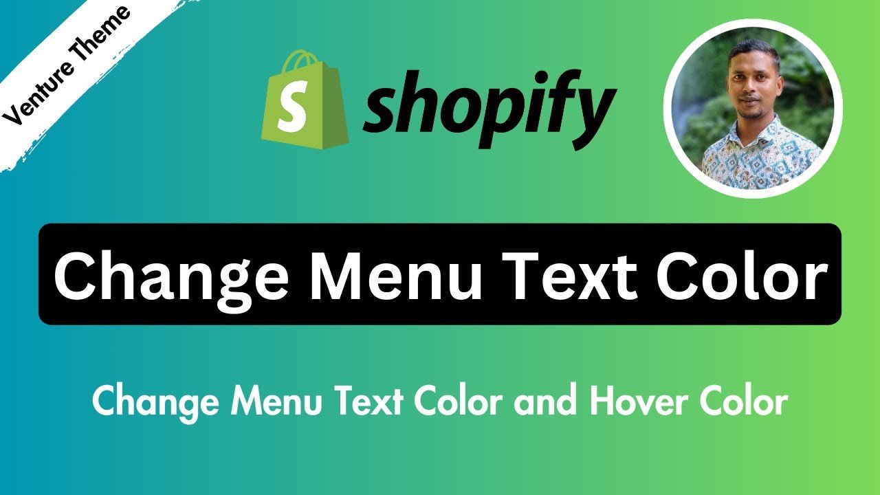 How To Change Menu Text Color and Hover Color In Venture Theme