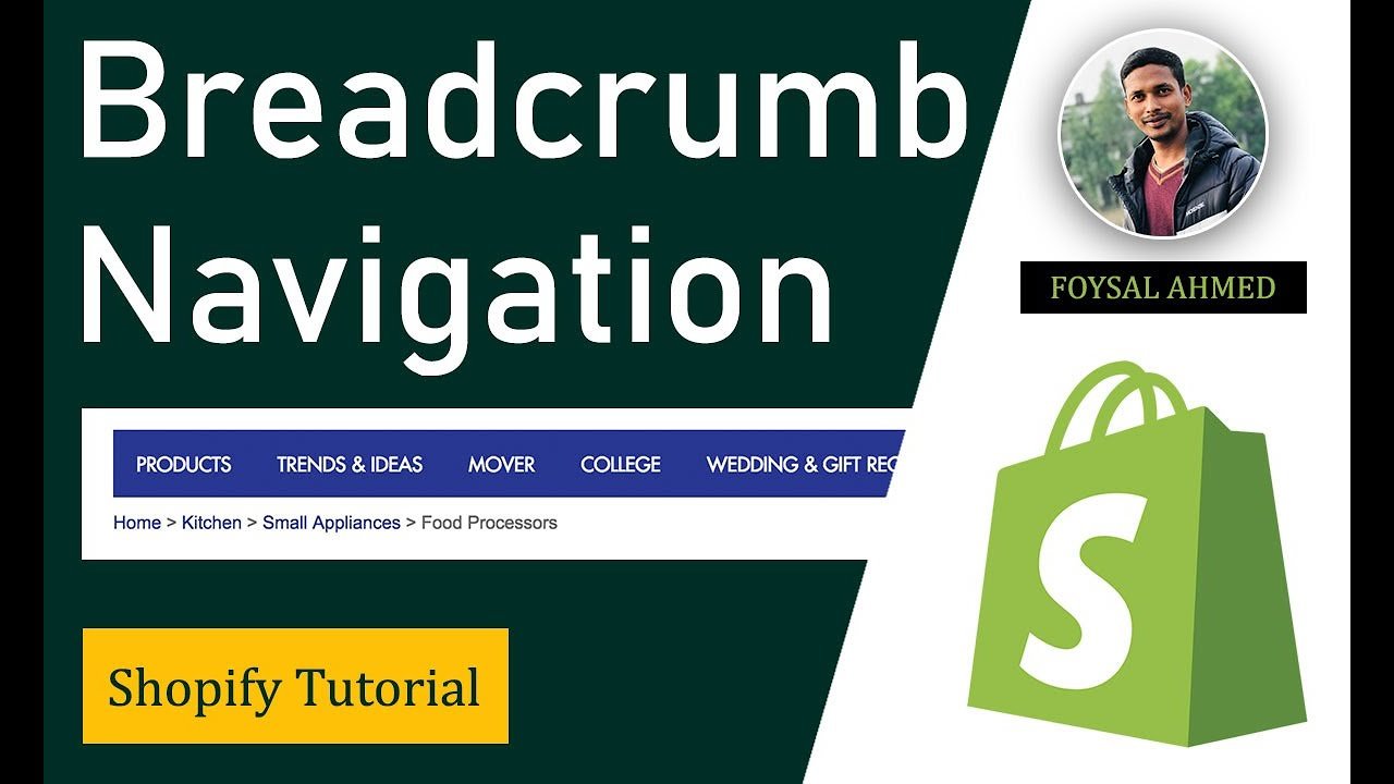 How to Insert Breadcrumb Navigation on Shopify Store