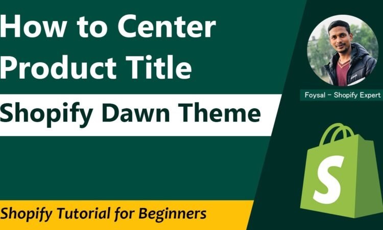 Center Product Title