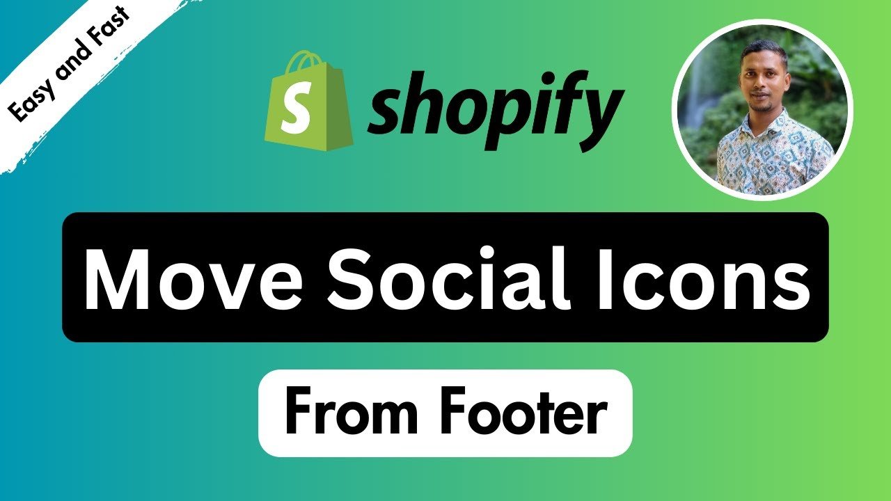 Move the Social Media Icons from the Footer Shopify Theme