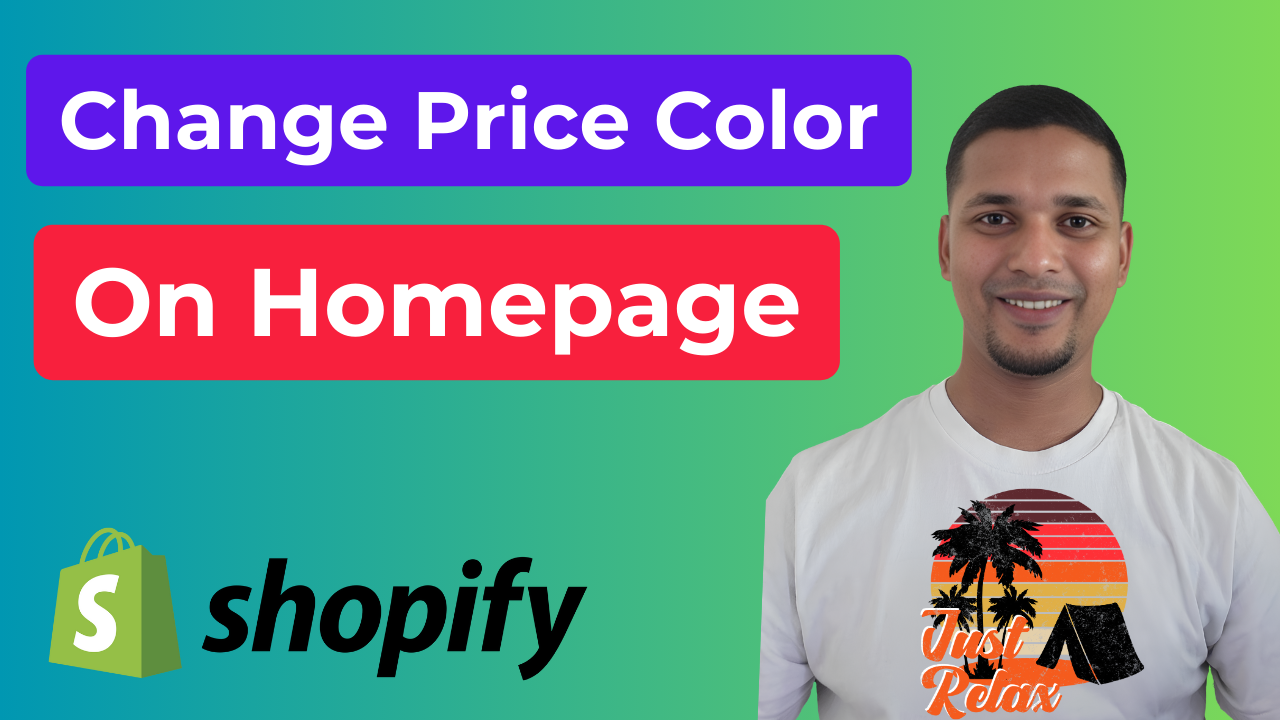 How To Change Price Color On Homepage In Shopify