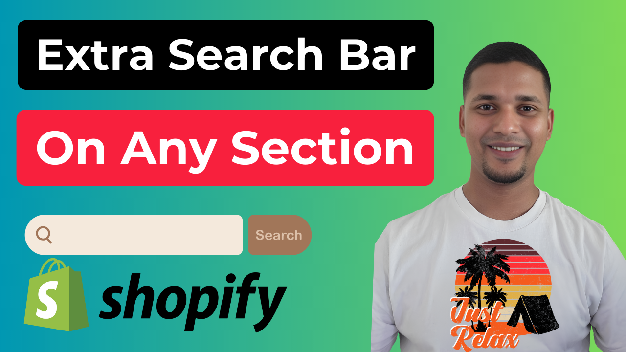 How To Add Extra Search Bar In Shopify (On Any Section)