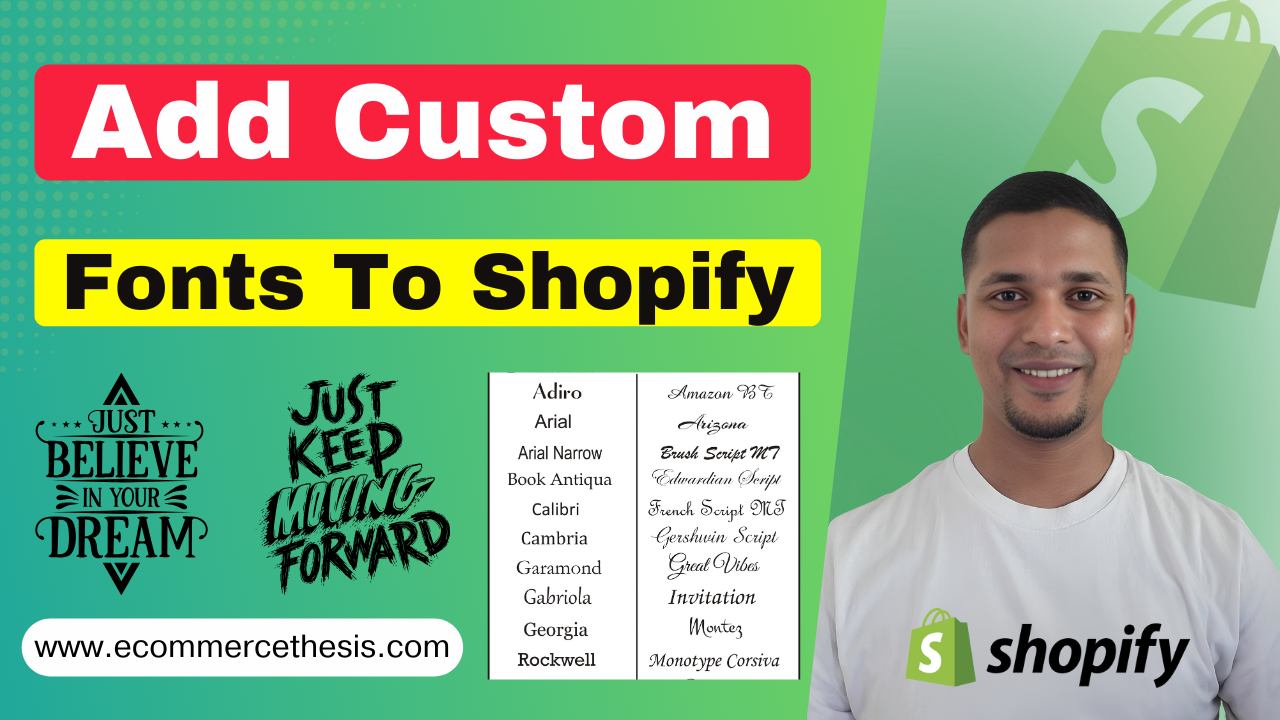 How To Add Custom Fonts To Shopify | Change Font